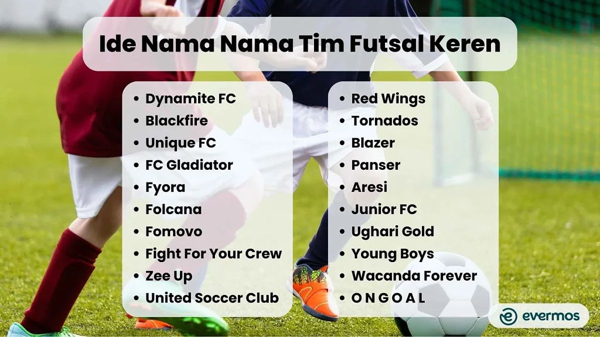 240+ Nama Tim Futsal Keren