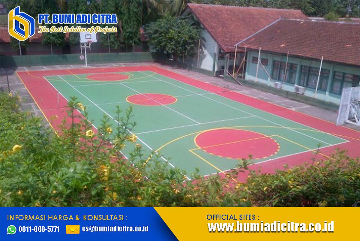 Lapangan Basket yang Dicat