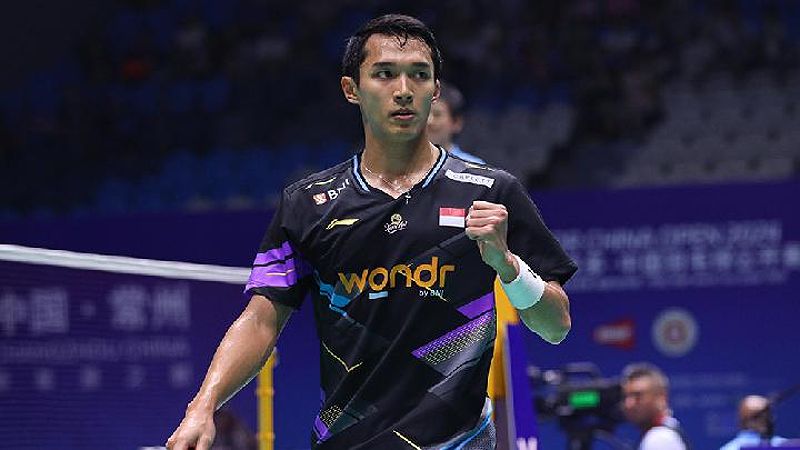 Pebulu tangkis tunggal putra Indonesia, Jonatan Christie. Dok.Tim Media PBSI